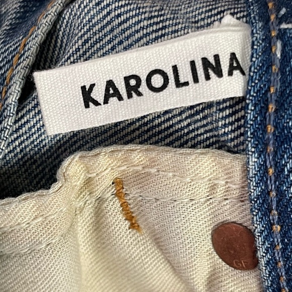 GRLFRND Jeans Karolina High Rise Jean size 26 in a little more love distressed - Picture 10 of 16
